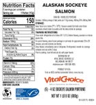 MSC Wild Alaskan Sockeye Salmon - skin-on, boneless, 4 oz portions (6)